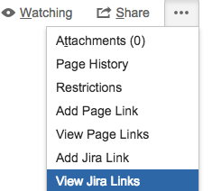 view jira links in page