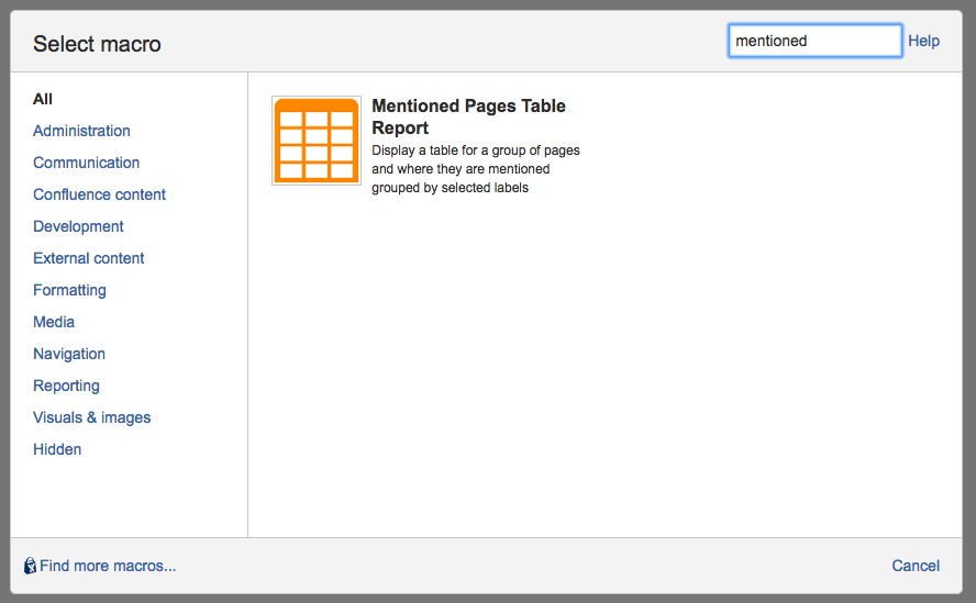 mentioned pages table report macro.png