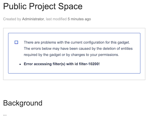 Something is not public Confluence - filter.png