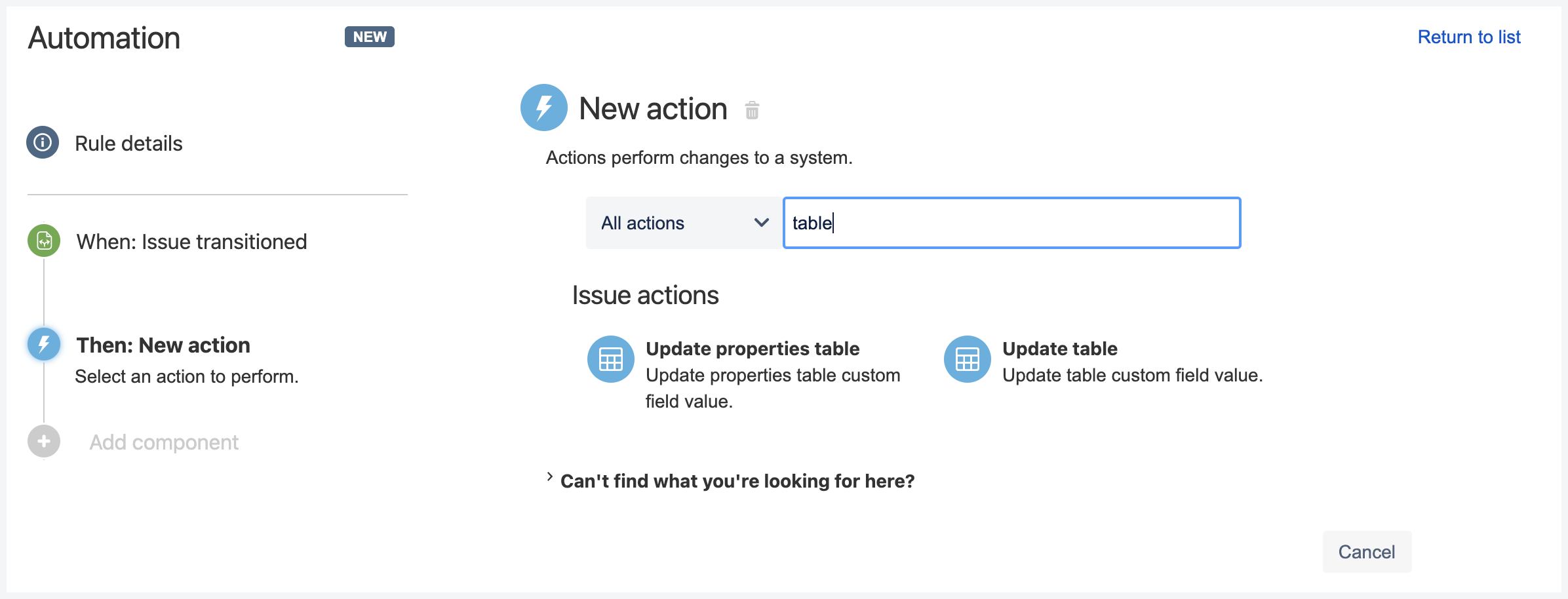 tablecf automation select action.png