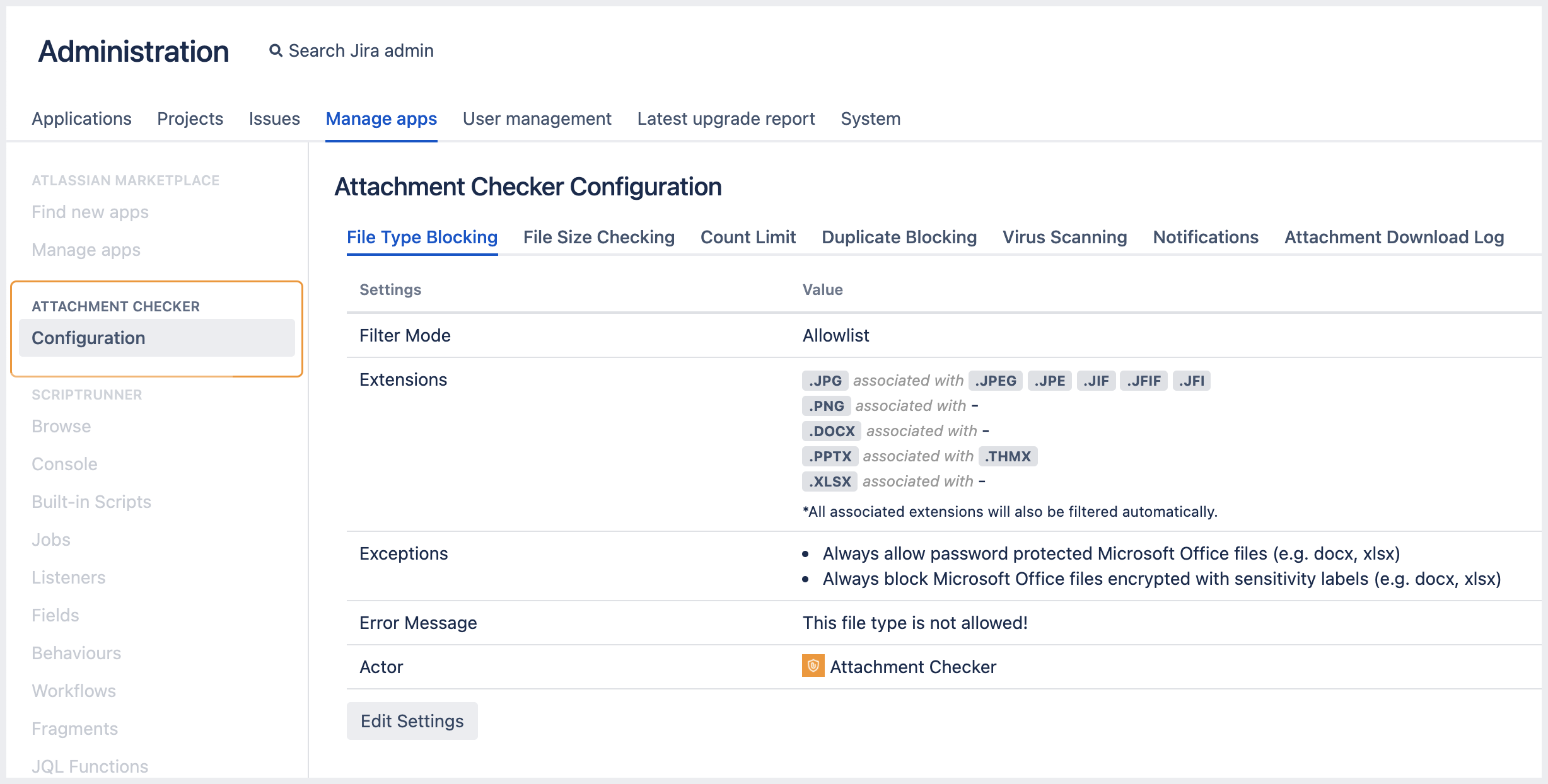 acj config link on sidebar.png