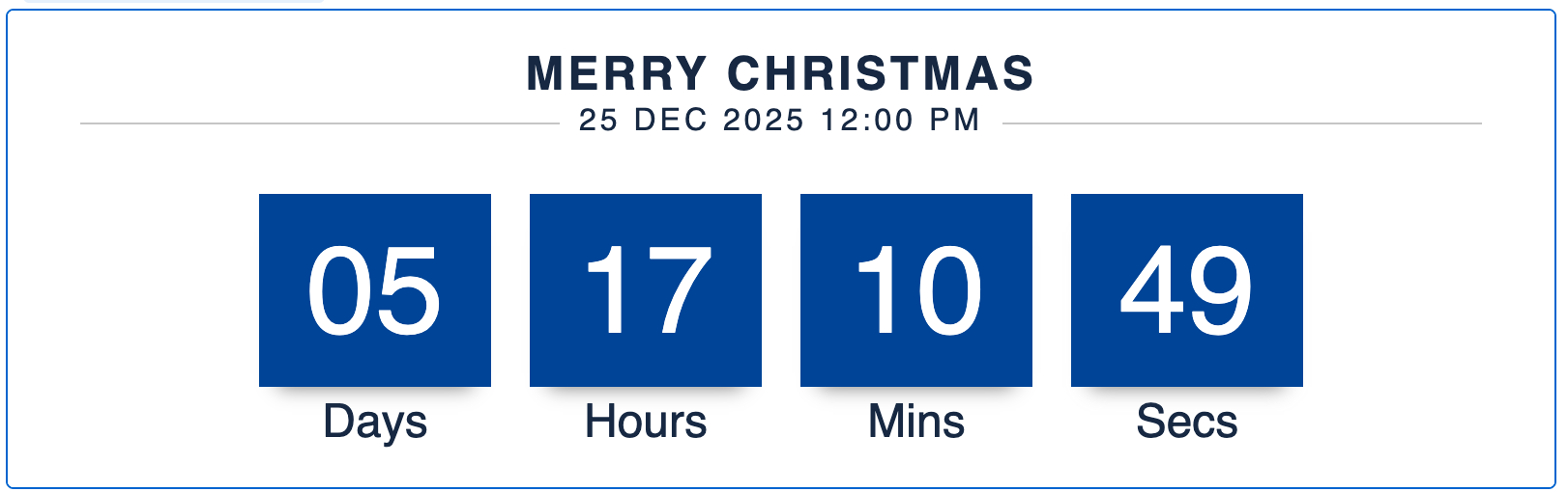 Sample Countdown Timer to Christmas 2025.png