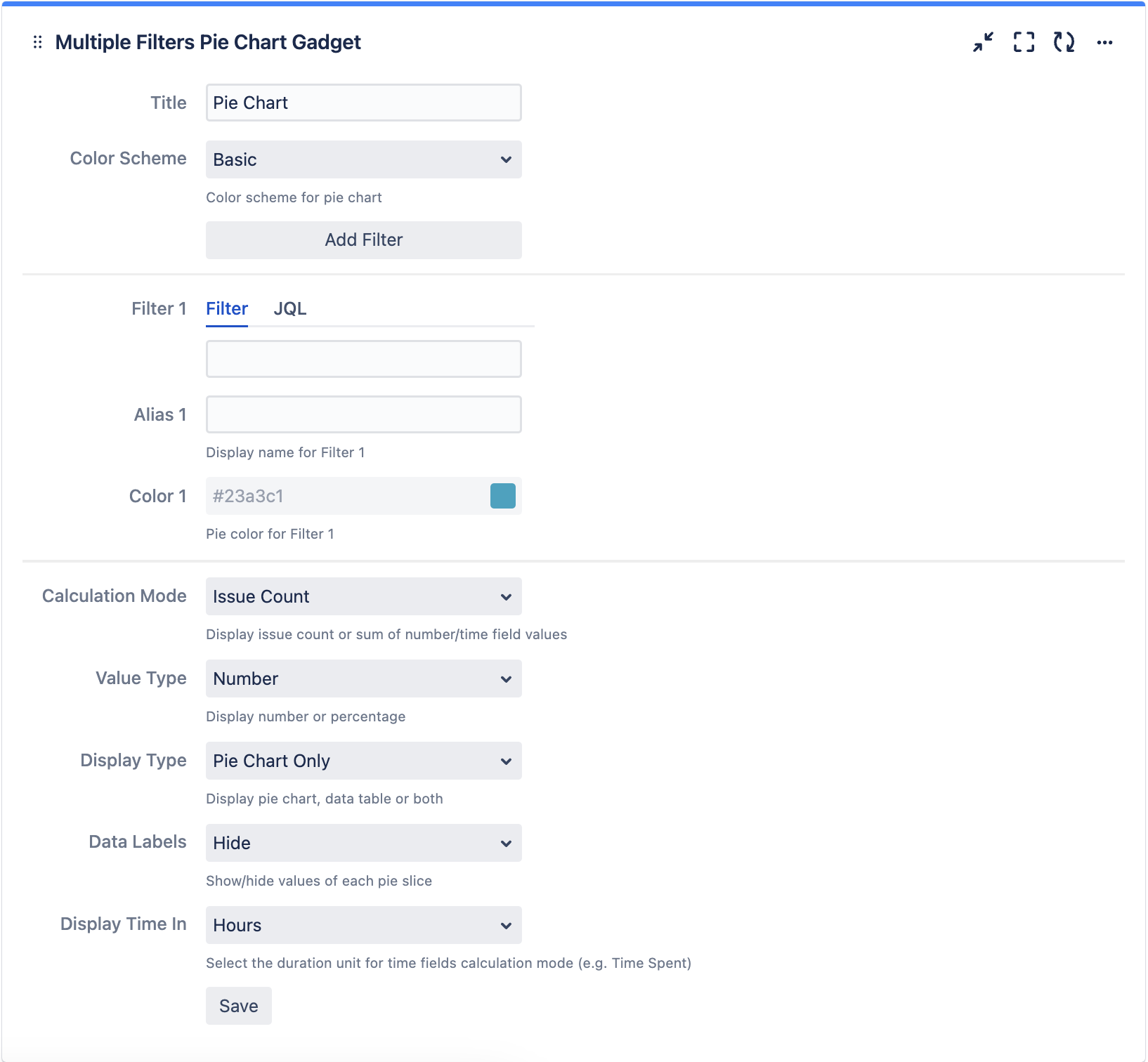 Multiple Filters Pie Gadget configuration.png