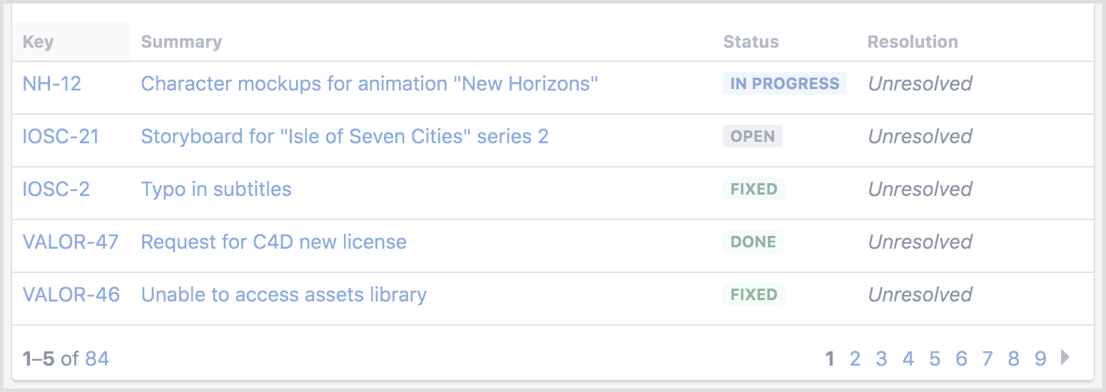Canned Search for Jira results greyed out when trying to sort.png
